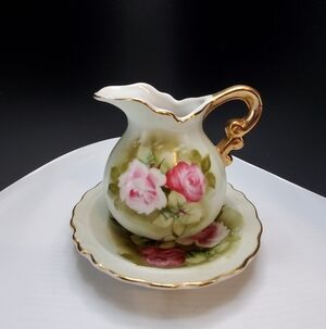 Lefton China Mini Pitcher & Bowl